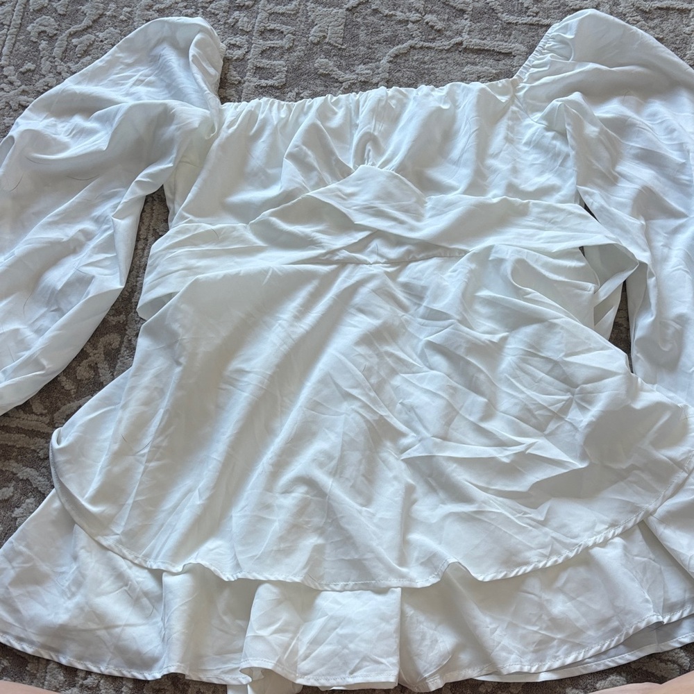 Elegant White Women's Top